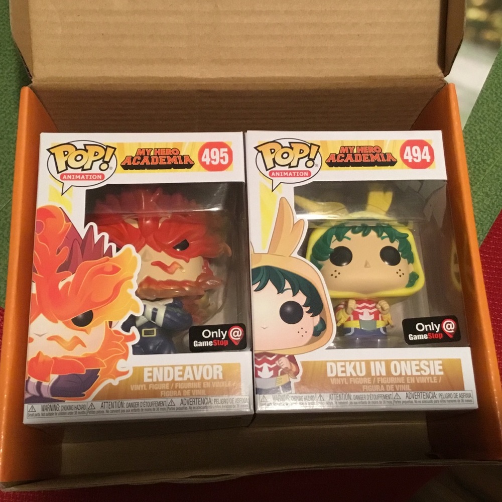 Endeavor and Onesie Deku Funko POP